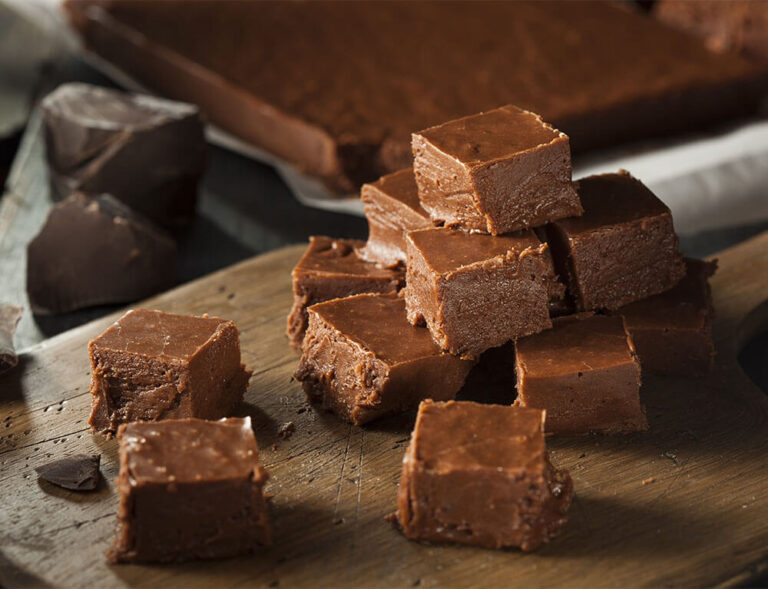 Treat yourself with our creamy fudge squares made fresh in our bakery!