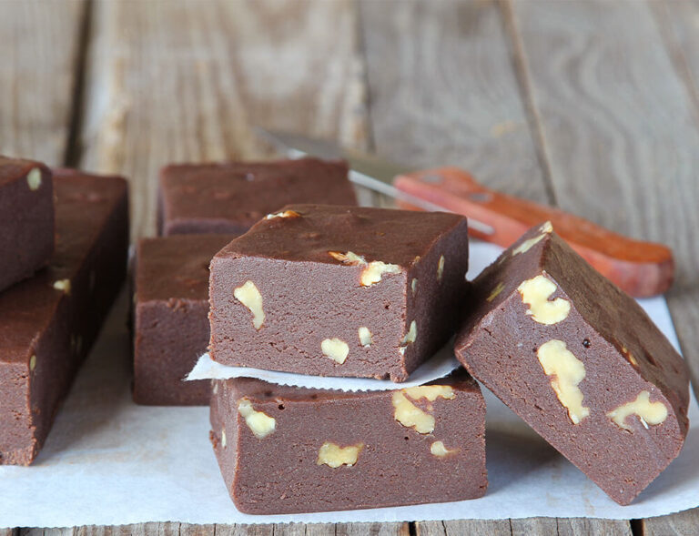 Treat yourself with our creamy fudge squares made fresh in our bakery!